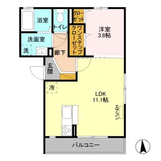 ロータス宇都宮【3階】の間取り