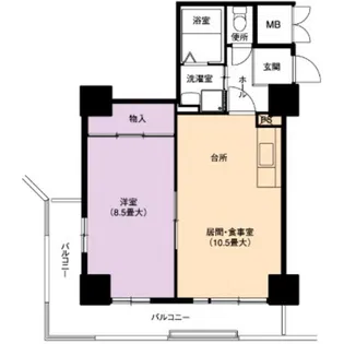 URアーバニア千代田【3階】の間取り
