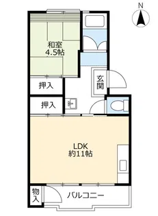 UR高森台【8階】の間取り