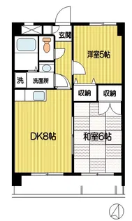 トゥリアノンマンション【2階】の間取り
