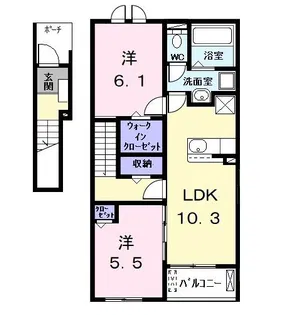 グローク トレ【2階】の間取り