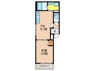 Parks枚方【1階】の間取り