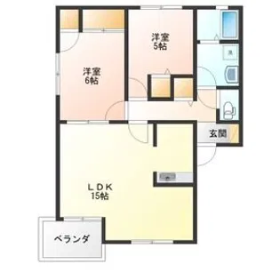 ディアス赤坂【1階】の間取り