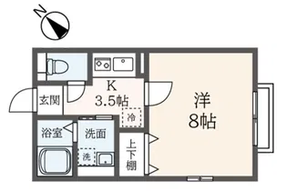 フィオレンテ大倉山【1階】の間取り