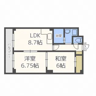 レジデンス48【4階】の間取り