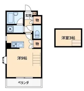 ワコーレエレガンス北小金【2階】の間取り