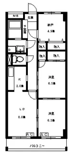 クレスト弐番館【2階】の間取り