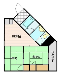 コーポ大辻【2階】の間取り