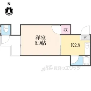 みやこハウス【2階】の間取り