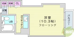 仙台錦町ハルヤマテラス【5階】の間取り
