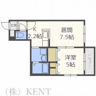 ル・ファール円山【4階】の間取り