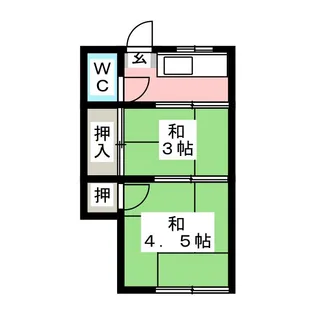 マルイチアパート【2階】の間取り