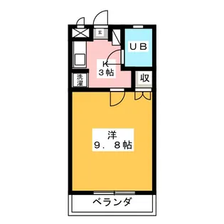 ハイツ香蘭【2階】の間取り