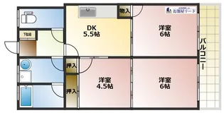 ベアコーポ光【4階】の間取り