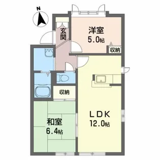 コート・ハイネス B【1階】の間取り