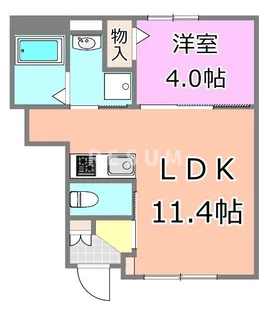 千葉県千葉市中央区寒川町1【アパート】の間取り