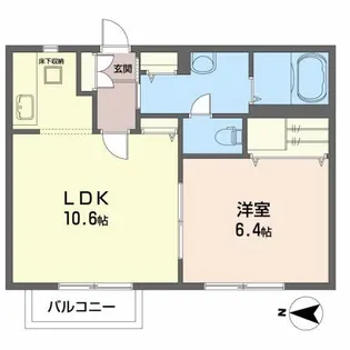 ヴィラFT【1階】の間取り