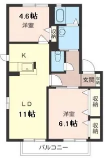 コートビレッジ参番館【1階】の間取り