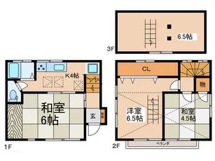 東京都大田区山王4【一戸建】の間取り