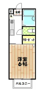 茨城県龍ヶ崎市出し山町【アパート】の間取り