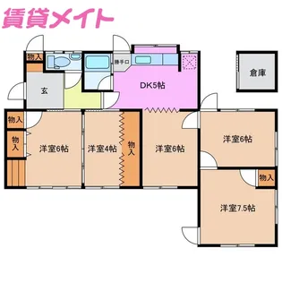 三重県鈴鹿市若松東2【一戸建】の間取り