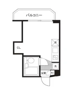 ワコー第2マンション【5階】の間取り
