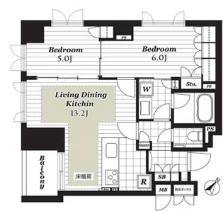 CONOE赤坂丹後町 コノエ赤坂丹後町【4階】の間取り