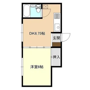 シティハウスローザ【1階】の間取り