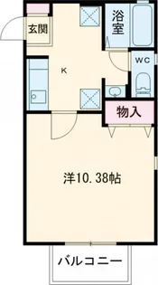エアフォルク新田東I番館【1階】の間取り