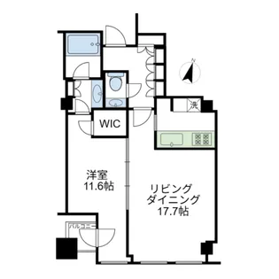 平河町森タワーレジデンス【22階】の間取り