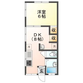 カーサ・コンフォート大手【2階】の間取り