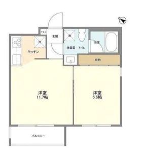 三軒茶屋レジデンス【2階】の間取り