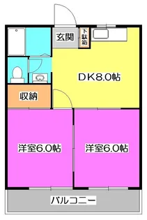 東京都東大和市清水3【マンション】の間取り