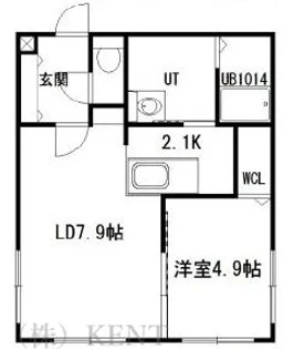 BAMBINI M19【3階】の間取り