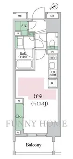 東京都世田谷区池尻3【マンション】の間取り
