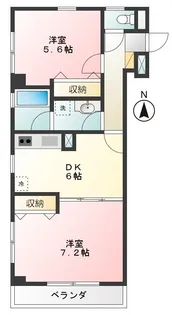 東京都練馬区上石神井1【マンション】の間取り