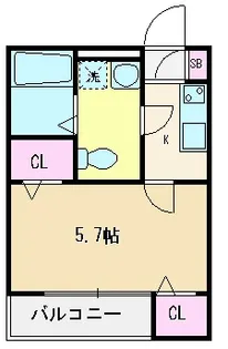 埼玉県新座市大和田1【アパート】の間取り
