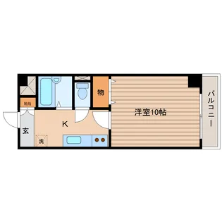 エルスタンザ河原町【1階】の間取り