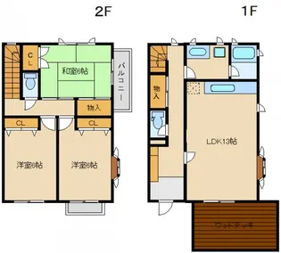 神奈川県横浜市青葉区新石川4【一戸建】の間取り
