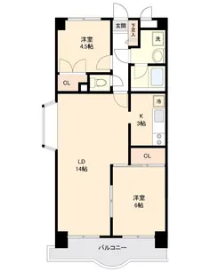 神奈川県藤沢市辻堂元町5【マンション】の間取り
