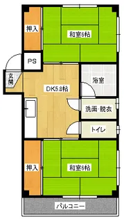 芳谷ビル【2階】の間取り