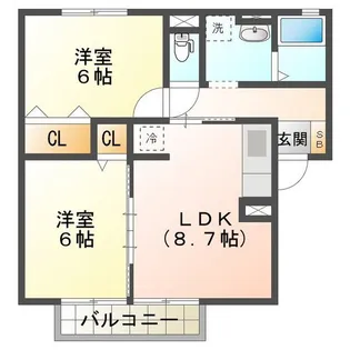 LaForet結城 B【2階】の間取り
