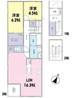 Legume ail graisse(レギュムアイユグレス)【3階】の間取り
