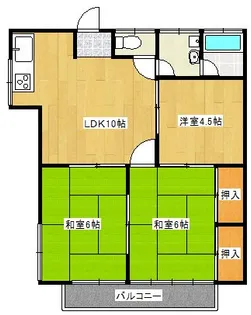コーポ静【2階】の間取り