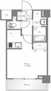 GENOVIA両国green veil【4階】の間取り
