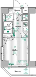 ガーラ・シティ東陽町【2階】の間取り