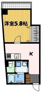 デ・クメール宝町【4階】の間取り