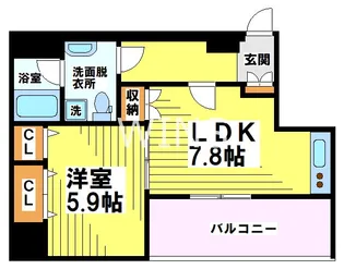 福岡県福岡市博多区千代4【マンション】の間取り