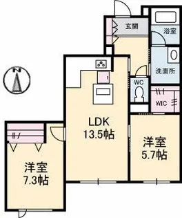 アドバンス【1階】の間取り