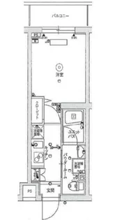スカイコートパレス大田鵜の木【4階】の間取り